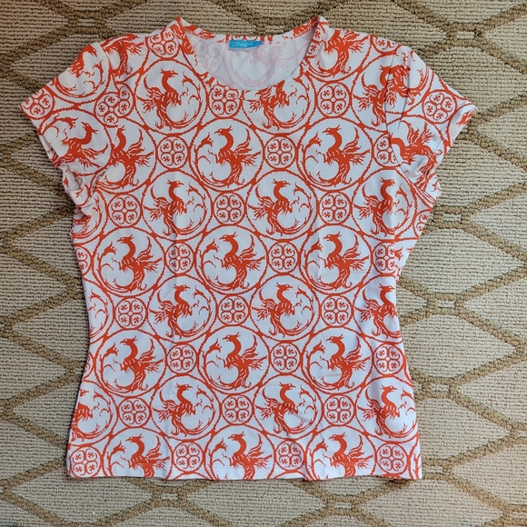 J. McLaughlin Catalina cloth tee - sz M - Picture 1 of 4
